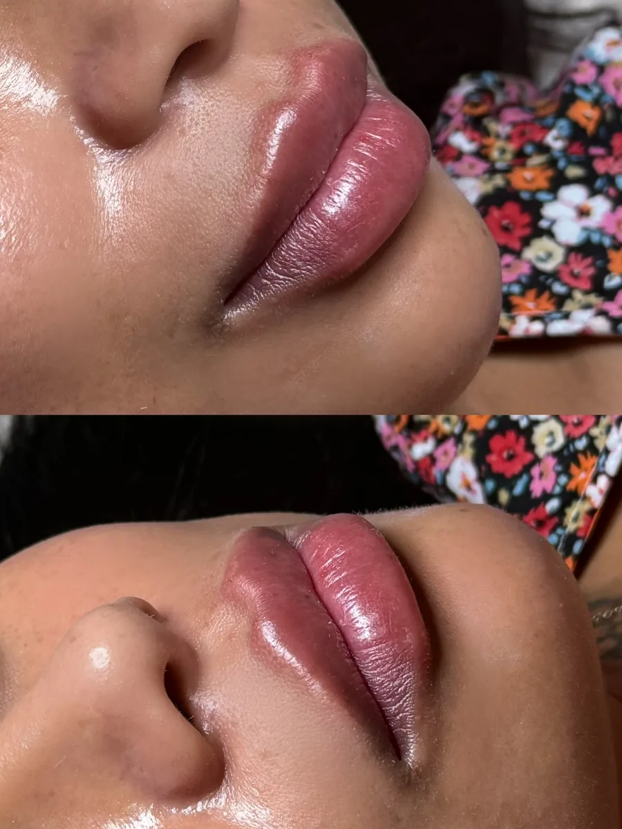 Lip Blush before and after