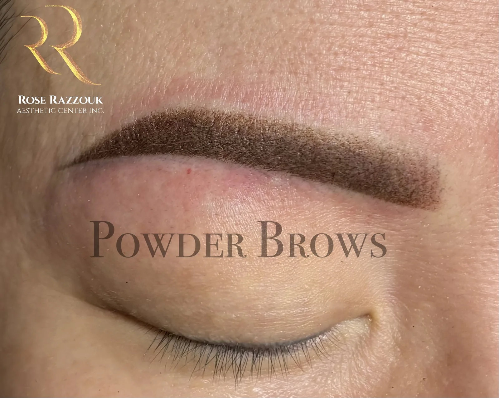 Razzouk powder brows close-up